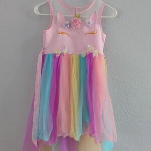 Pink Unicorn Dress for Kids